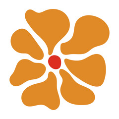 Abstract Groovy Flower