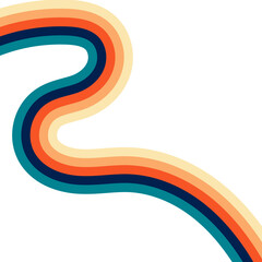 Retro Hippie Rainbow