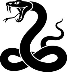 snake  silhouette vector illustration