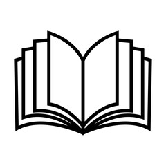 book design icon vecktor ilustration