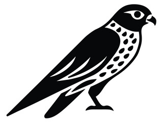 kestrel vector icon in bold style on black color and white background.