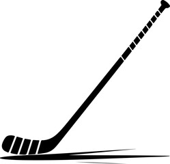 hockey stick silhouette vector illustration