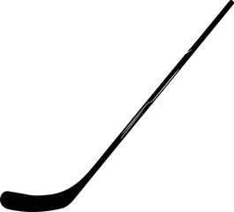hockey stick silhouette vector illustration