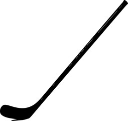hockey stick silhouette vector illustration