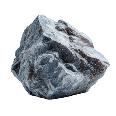 Obraz premium Gray Rock Isolated Black Background Rough Texture Nature Stone isolated on a white background