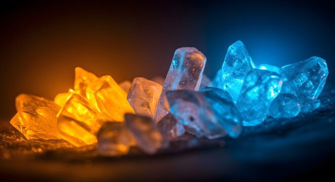 Illuminated crystals