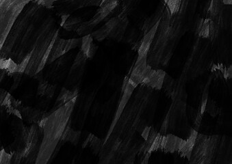 Black abstract background. Black painted strokes. Paint texture background. Ink background. Grunge background. Watercolor black background. 