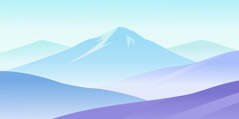 vector illustration of mountains wallpaper