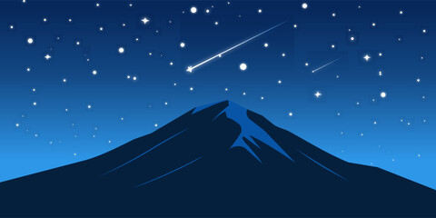 Starry Night over Dark Mountains