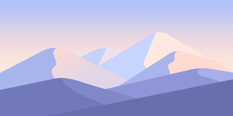 vector illustration of mountains