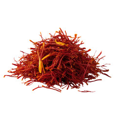 Naklejka premium Pile of vibrant red saffron threads
