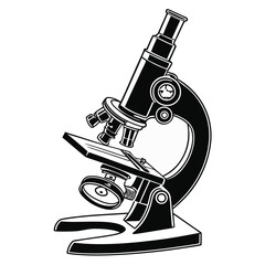 microscope vector illustration