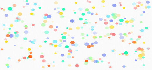 Colorful confetti dots isolated on white background