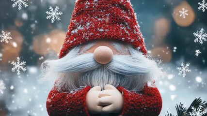 Santa Claus, Christmas, Snowy Night, Cute - Powered by Adobe