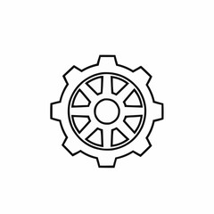 gear icon vector illustration