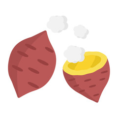 さつまいも　イラスト

