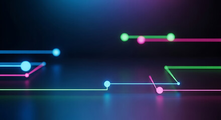 Subtle Minimal Digital Connection Background