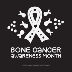 Bone Cancer Awareness month, Vector Illustration Awareness Design.