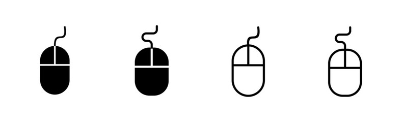 Mouse icon set. click icon vector. pointer icon vector.