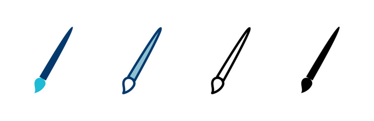 Obraz premium Paint icon vector isolated on white background. Paint brush vector icon. Paint roller icon