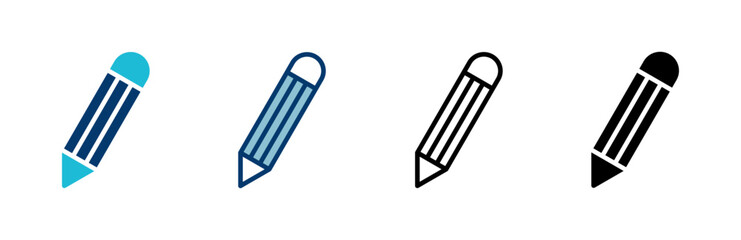 Pencil icon vector isolated on white background. Pencil vector icon