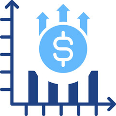 Surplus And Shortage glyph color icon