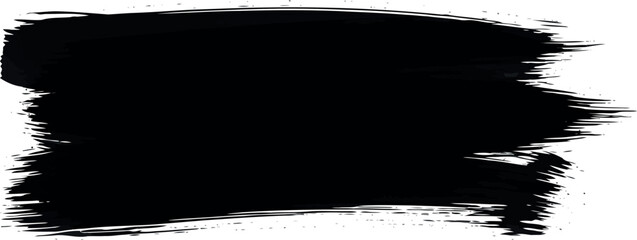 Vector art of black brush stroke