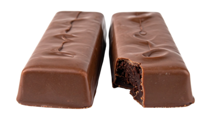 Sweet Chocolate Collection – Dual Whole and Broken Designs Isolated on Transparent Background