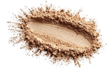 Light beige powder, scattered and swirled