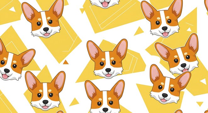 Cute dog pattern design