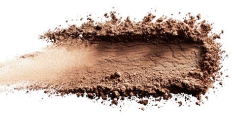 A light brown powder, streaked