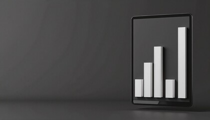 A sleek tablet displaying a vibrant interface featuring three distinct columns, each showcasing colorful icons and organized content for easy navigation.