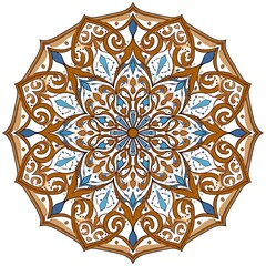 Ornate circular design with detailed patterns