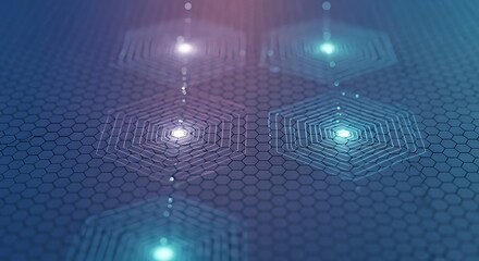 Abstract Technological Circuit Board.