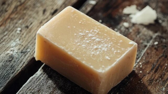Pure Shea Butter Soap Bar with Sugar Crystals