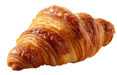 Close-up of a golden-brown croissant