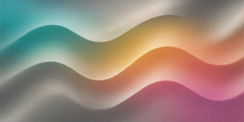 Abstract colorful background vector illustration with orange and blue wavy lines and curves for a dynamic water-like design template