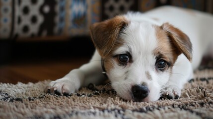 Cute and Adorable Puppy Images, covering breeds such as Corgi, Shiba Inu, Bichon Frise, Poodle, Golden Retriever puppies. Showing cute scenes of puppies tilting their heads, rolling around, chewing