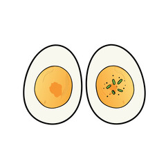 Boiled Egg Illustration 