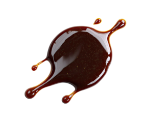 Dark brown liquid splash on black background (1)