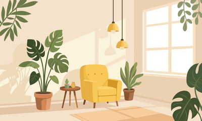 Cozy Minimal Living Room Interior