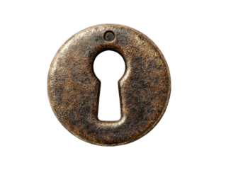 Rusty keyhole circle
