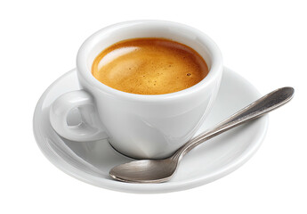 Espresso in white cup