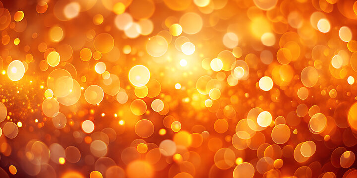 Abstract background with golden bokeh lights, perfect for a festive or celebratory design with a warm and inviting atmosphere