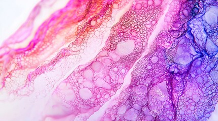 Coral reef calcification process under polarized microscopy