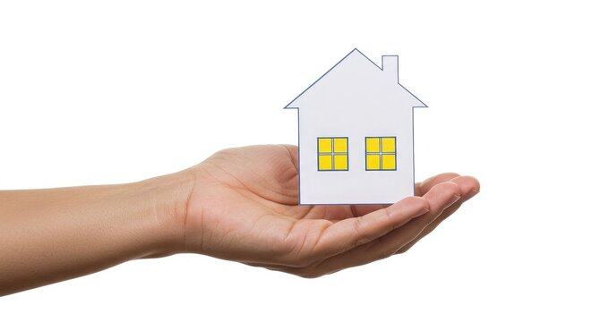 Secure your dream home with expert guidance, offering a tangible representation of your future dwelling held gently in a caring hand