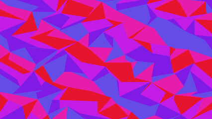 Abstract geometrical background with pink purple and red color palette
