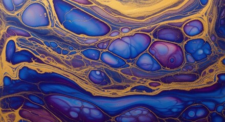 A vibrant, high-resolution abstract fluid art painting with gold veins, suitable for a desktop background