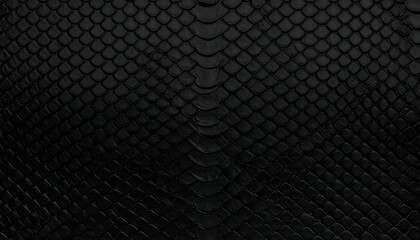 Close-up view of black snake skin texture
