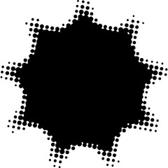 Halftone Shapes Vector